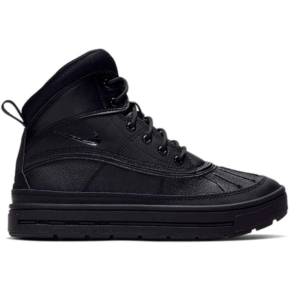 Size 5 (GS) - Nike ACG Woodside 2  High Triple Black Boots - Picture 1 of 6